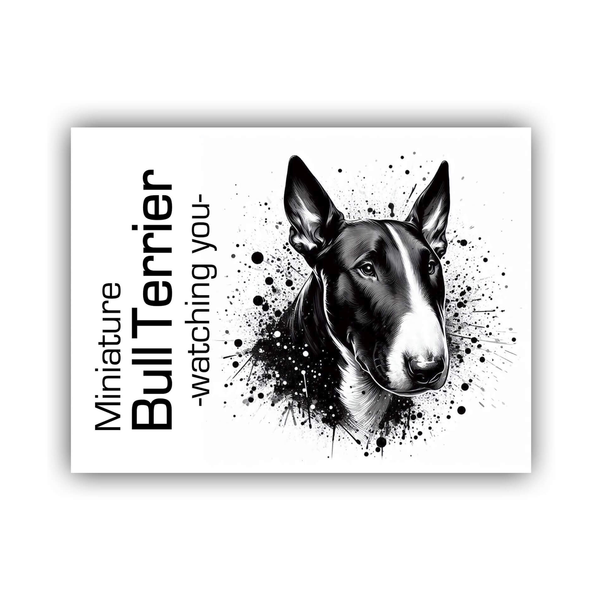 Miniature Bullterrier Schild "002"