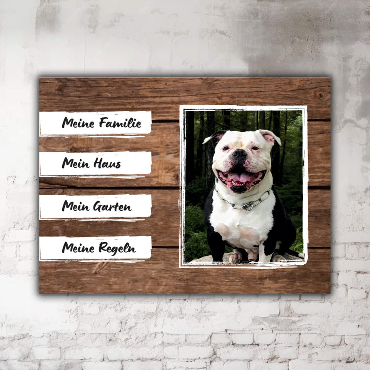 Old English Bulldog Schild P001 Beschreibung
