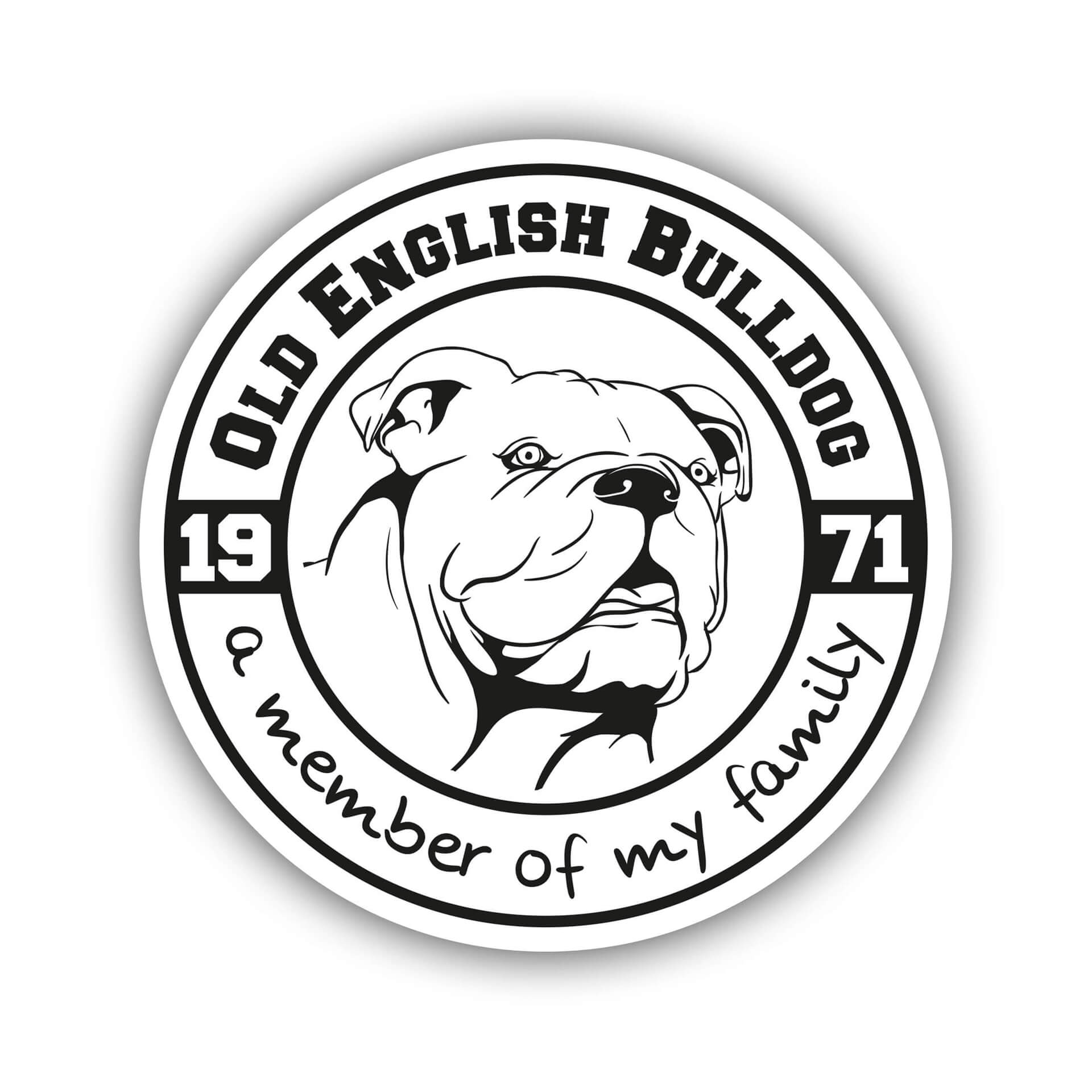 Old English Bulldog Aufkleber "B004"