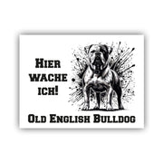 Old English Bulldog Schild "001"