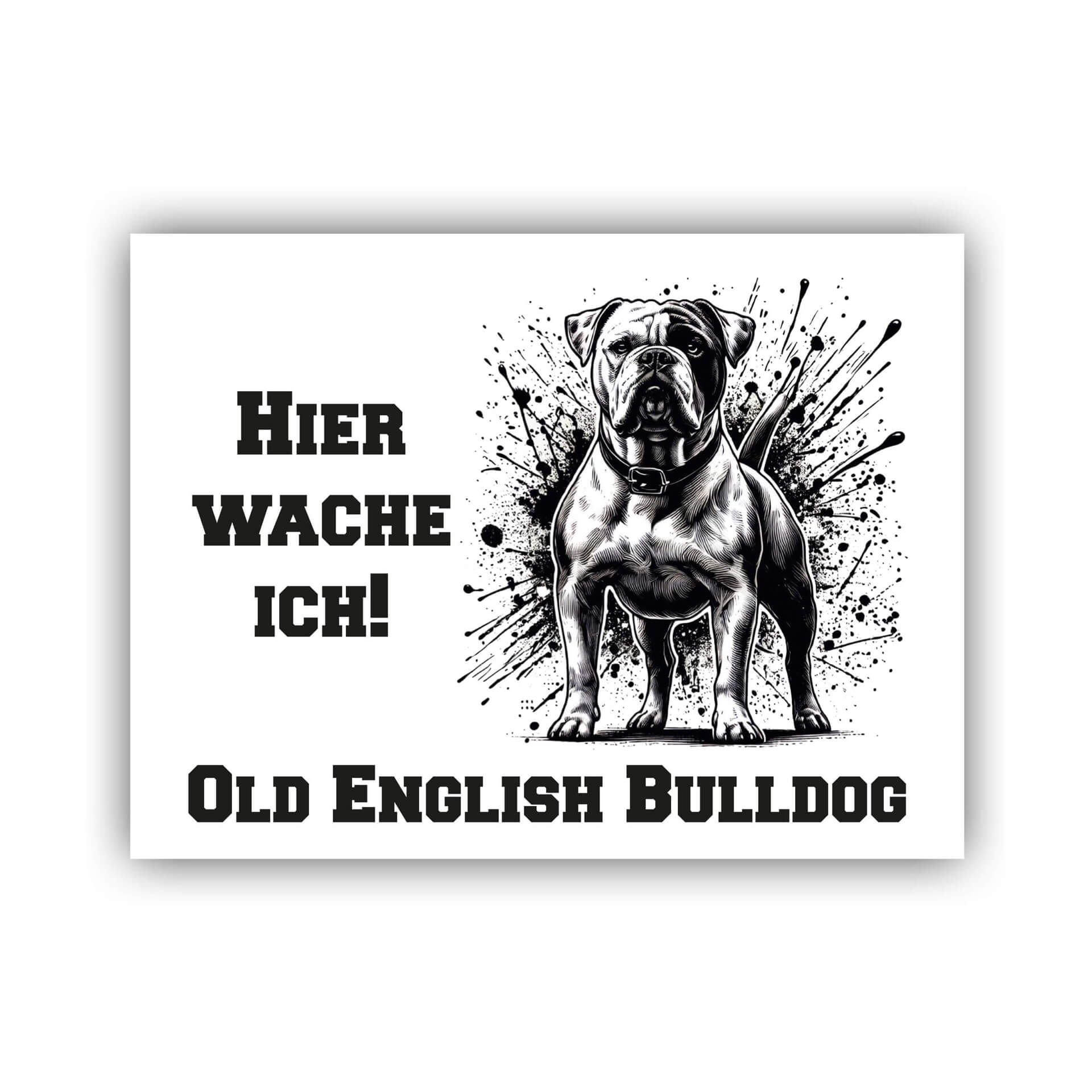 Old English Bulldog Schild "001"