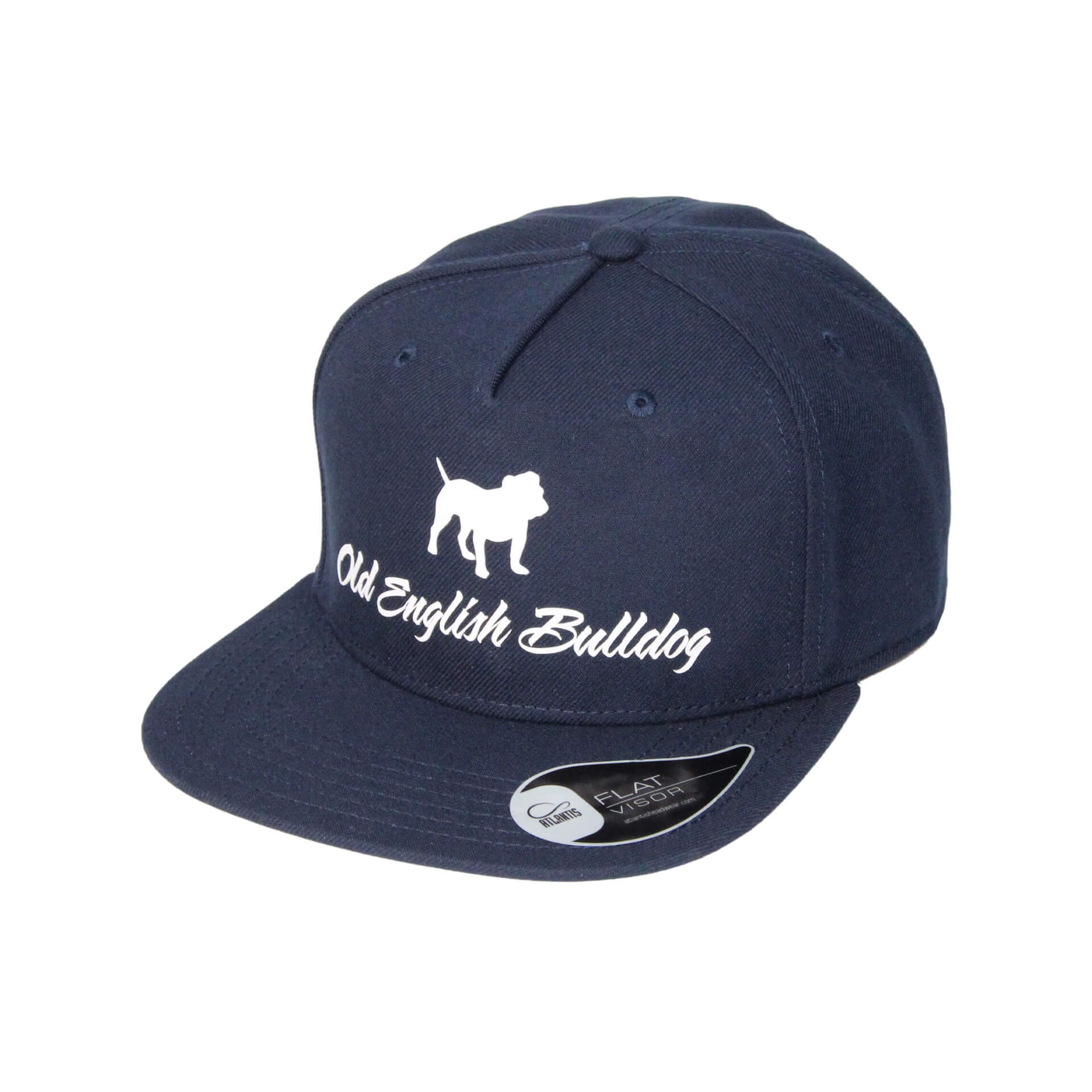 Old English Bulldog Cap 001 blau links