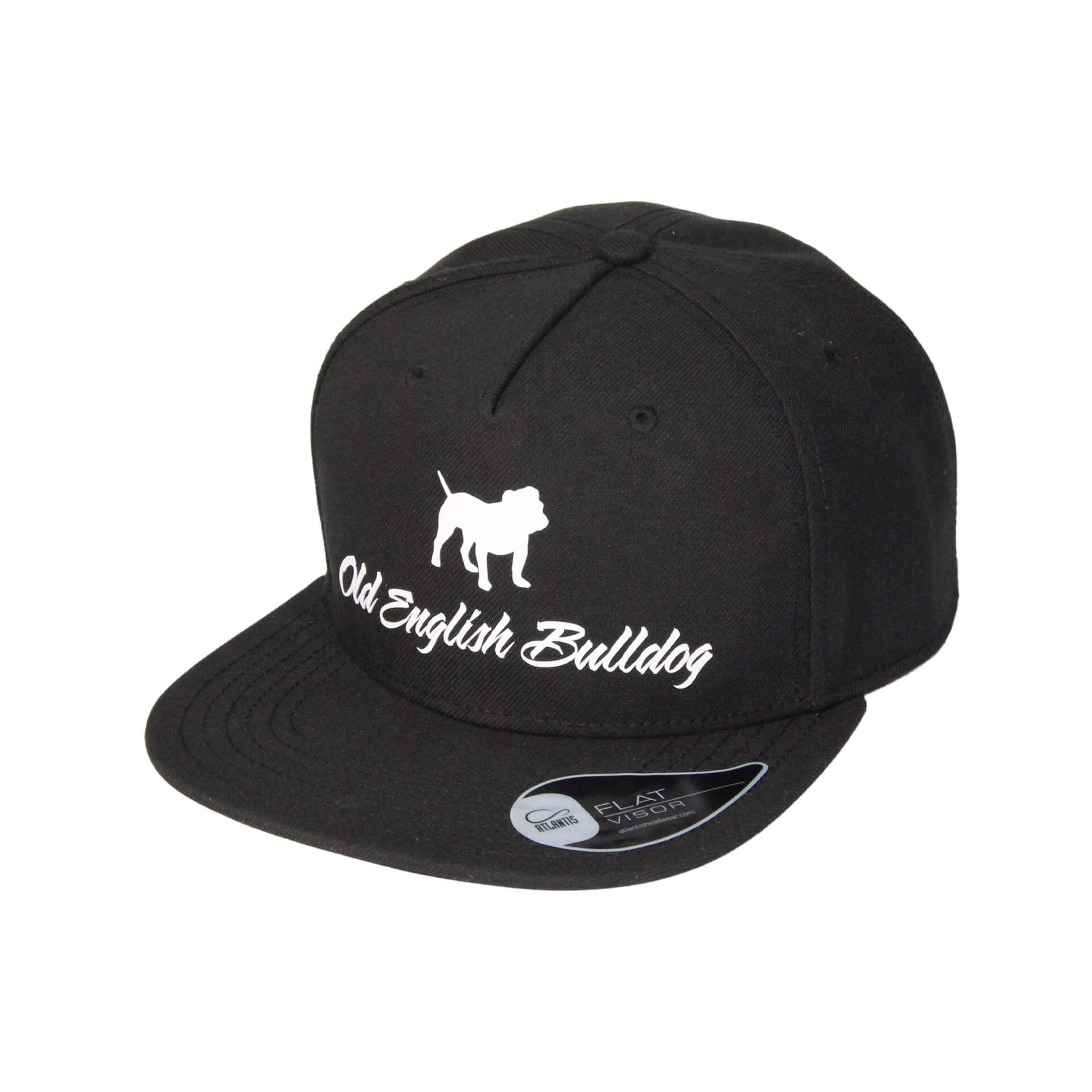 Old English Bulldog Cap 001 schwarz links