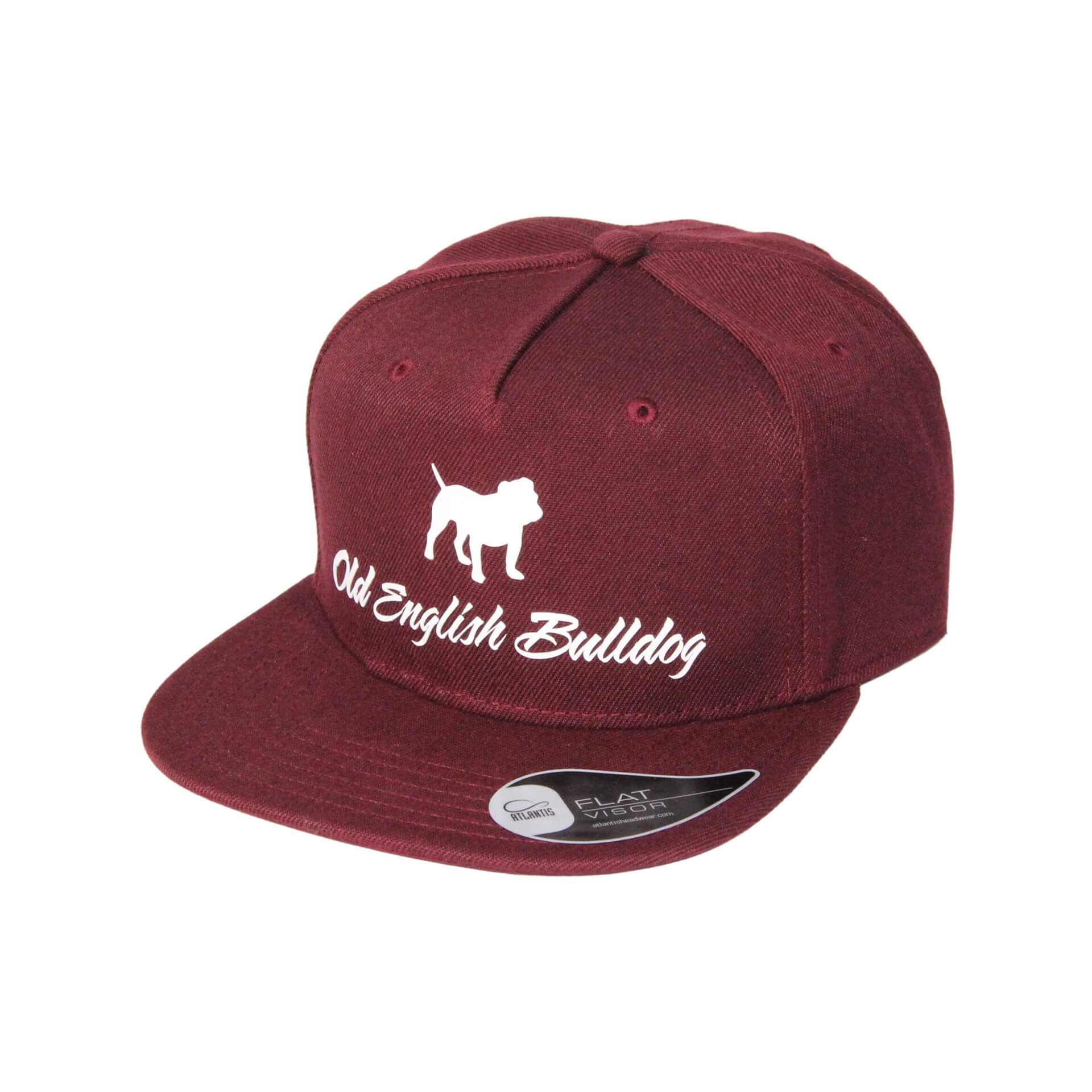 Old English Bulldog Cap 001 weinrot links