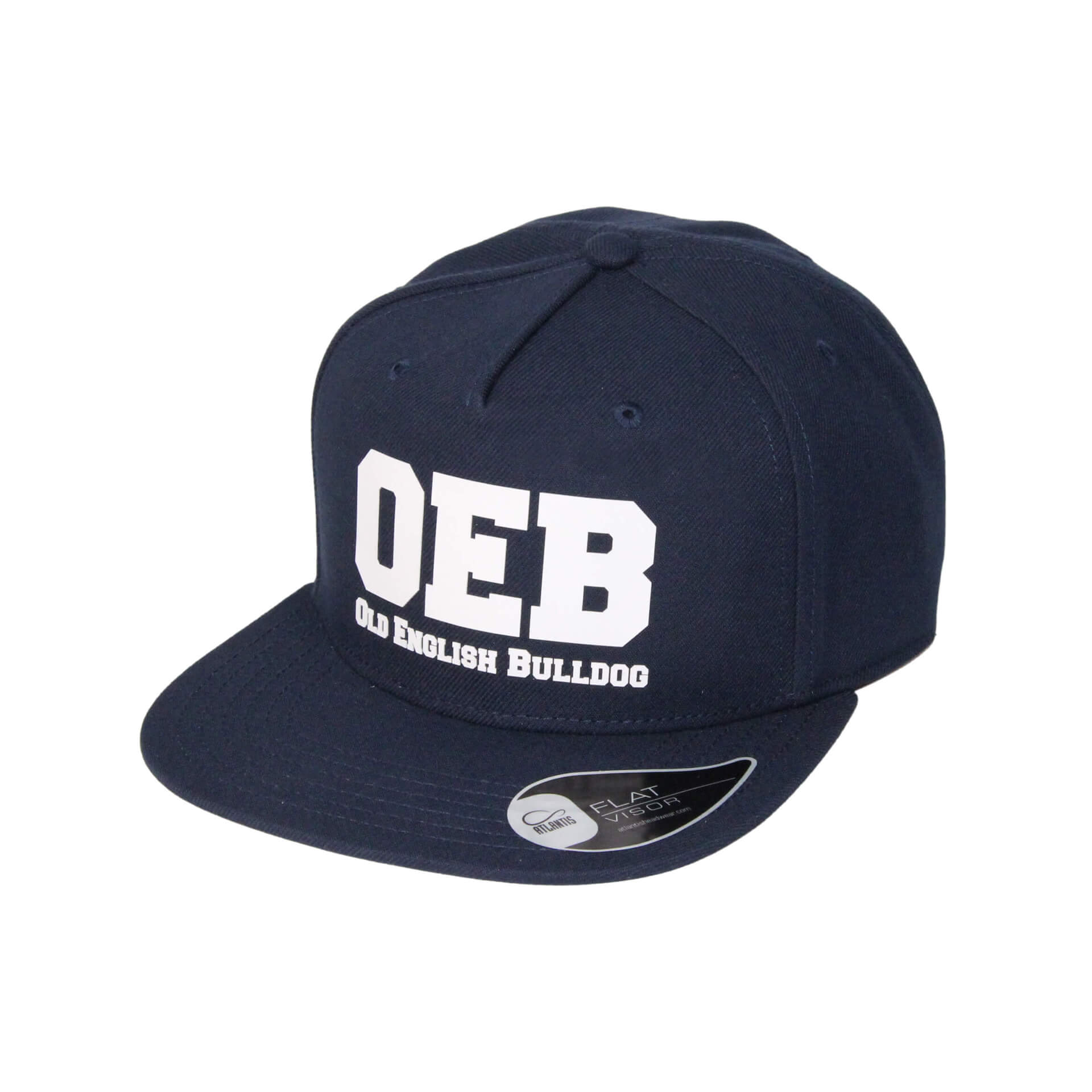 Old English Bulldog Cap 002 blau links