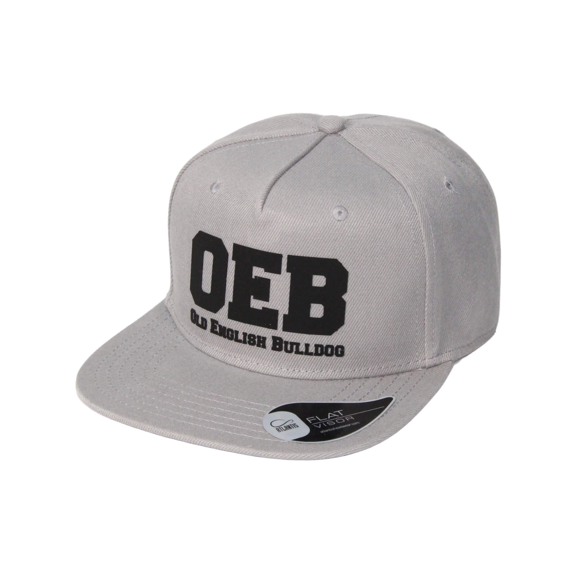 Old English Bulldog Cap 002 grau links