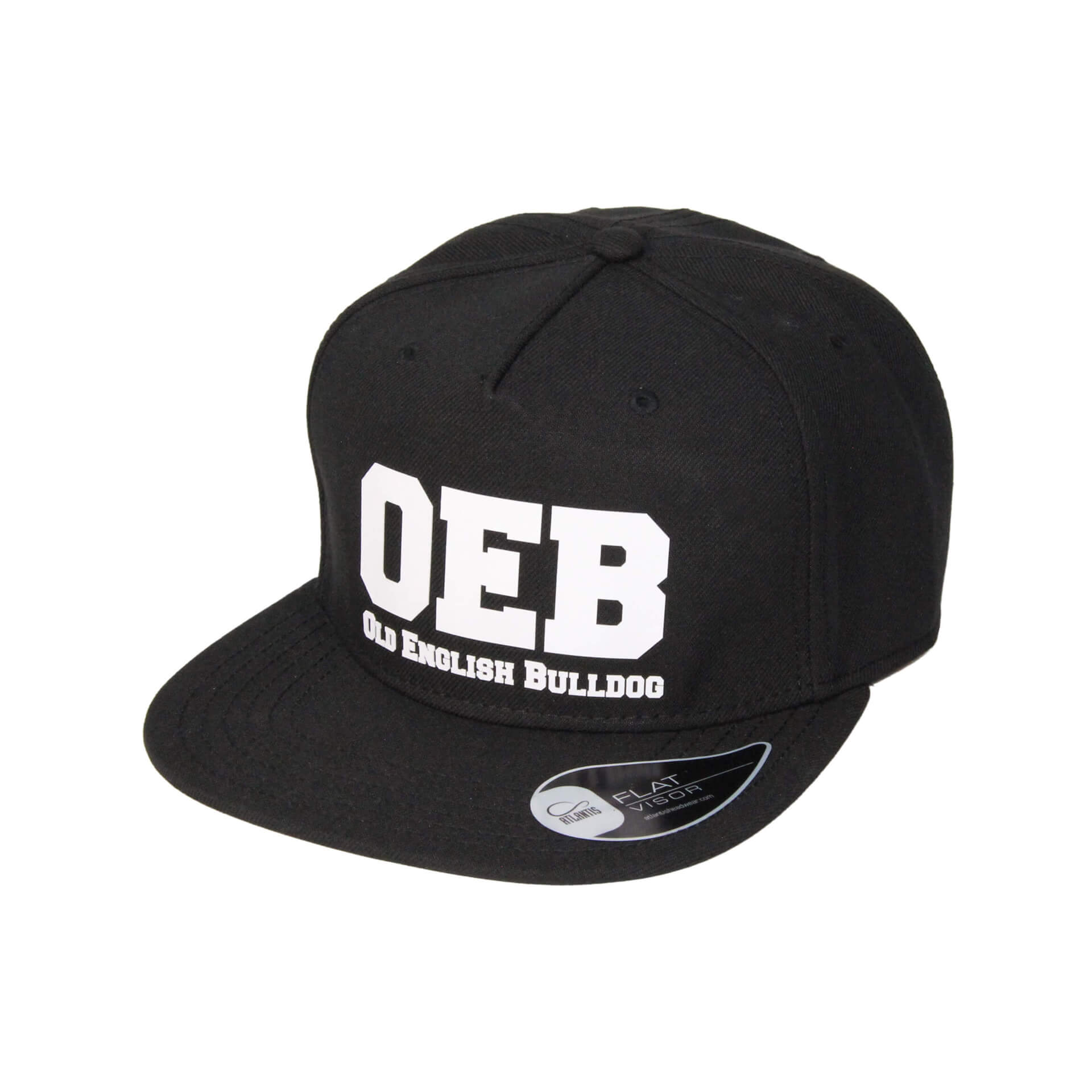 Old English Bulldog Cap 002 schwarz links