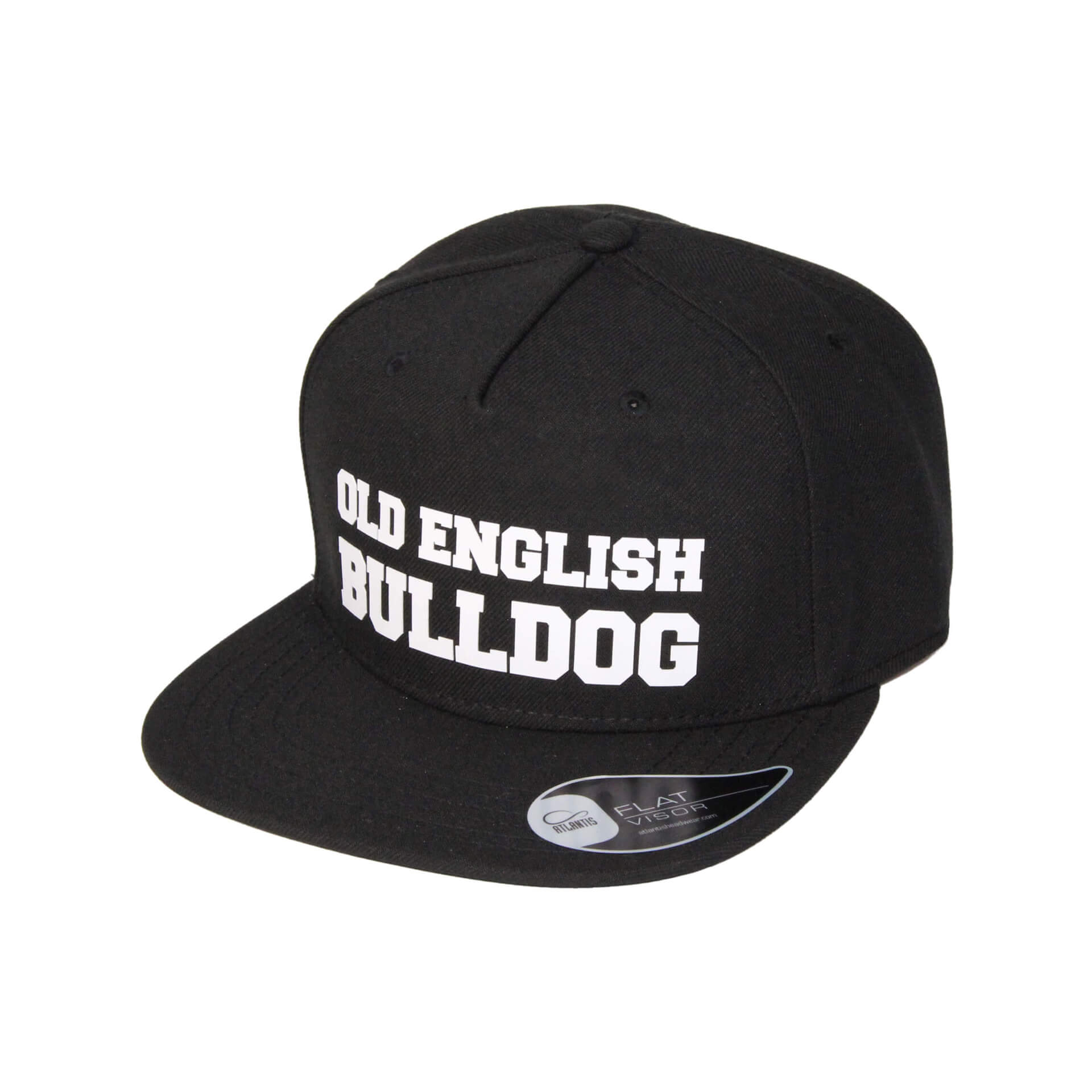 Old English Bulldog Cap 003 schwarz links