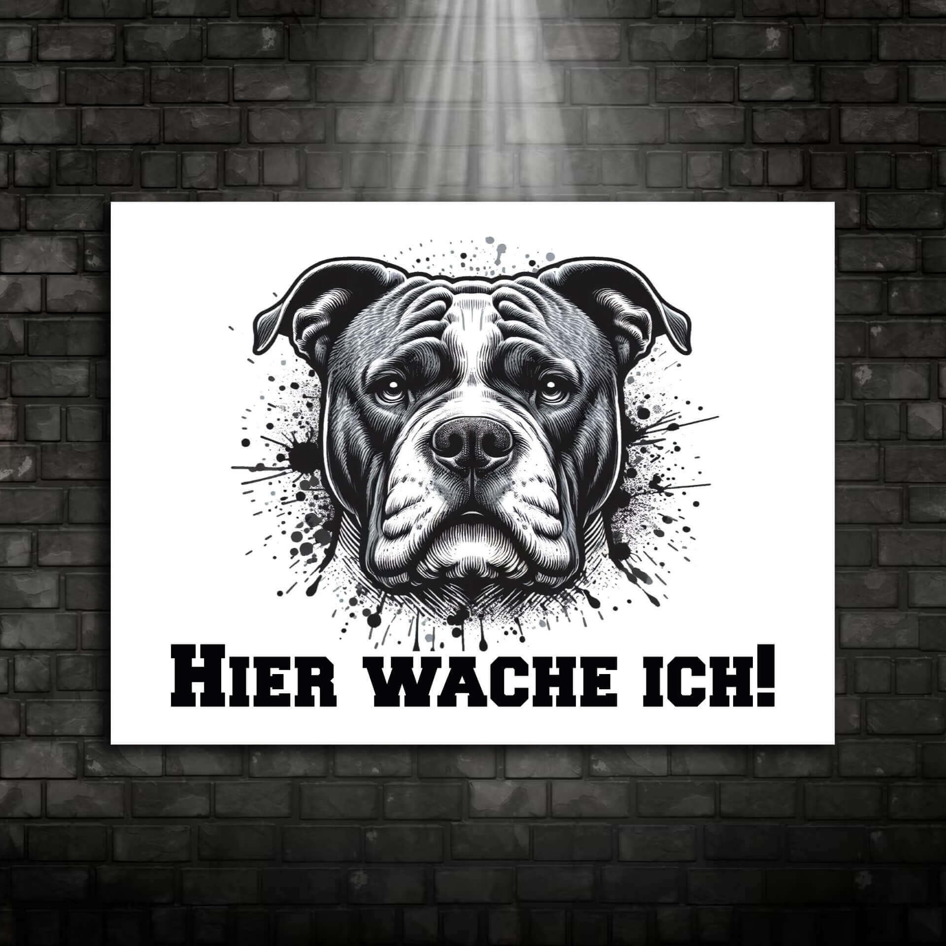 Old English Bulldog Schild "002"