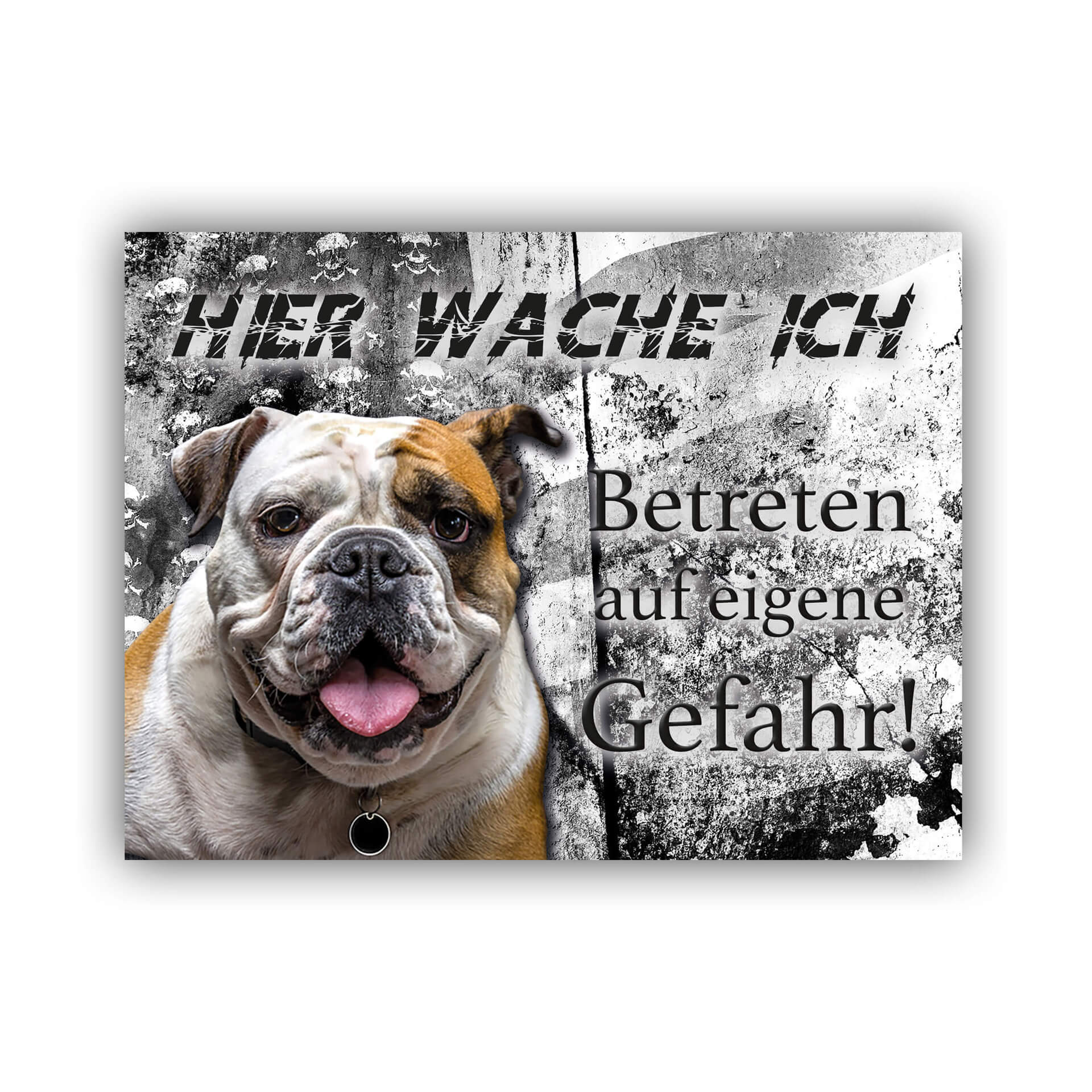 Old English Bulldog Schild "005"