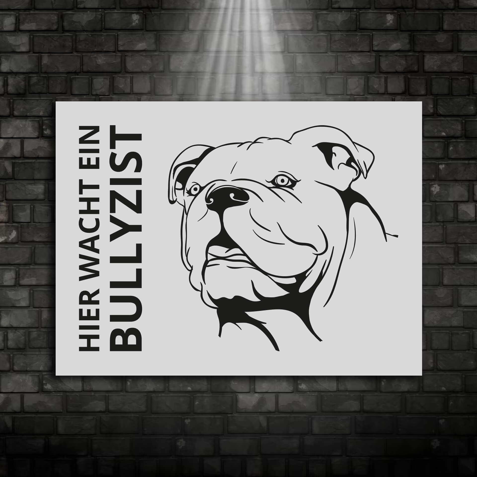 Old English Bulldog Schild "008"