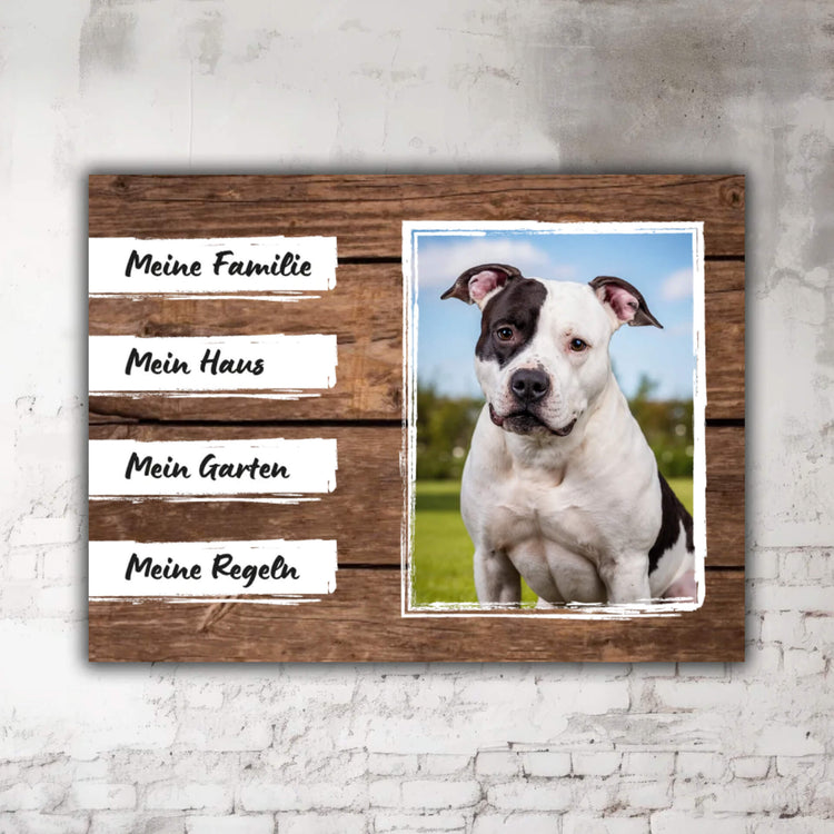 Staffordshire Bullterrier Schild P001 Beschreibung