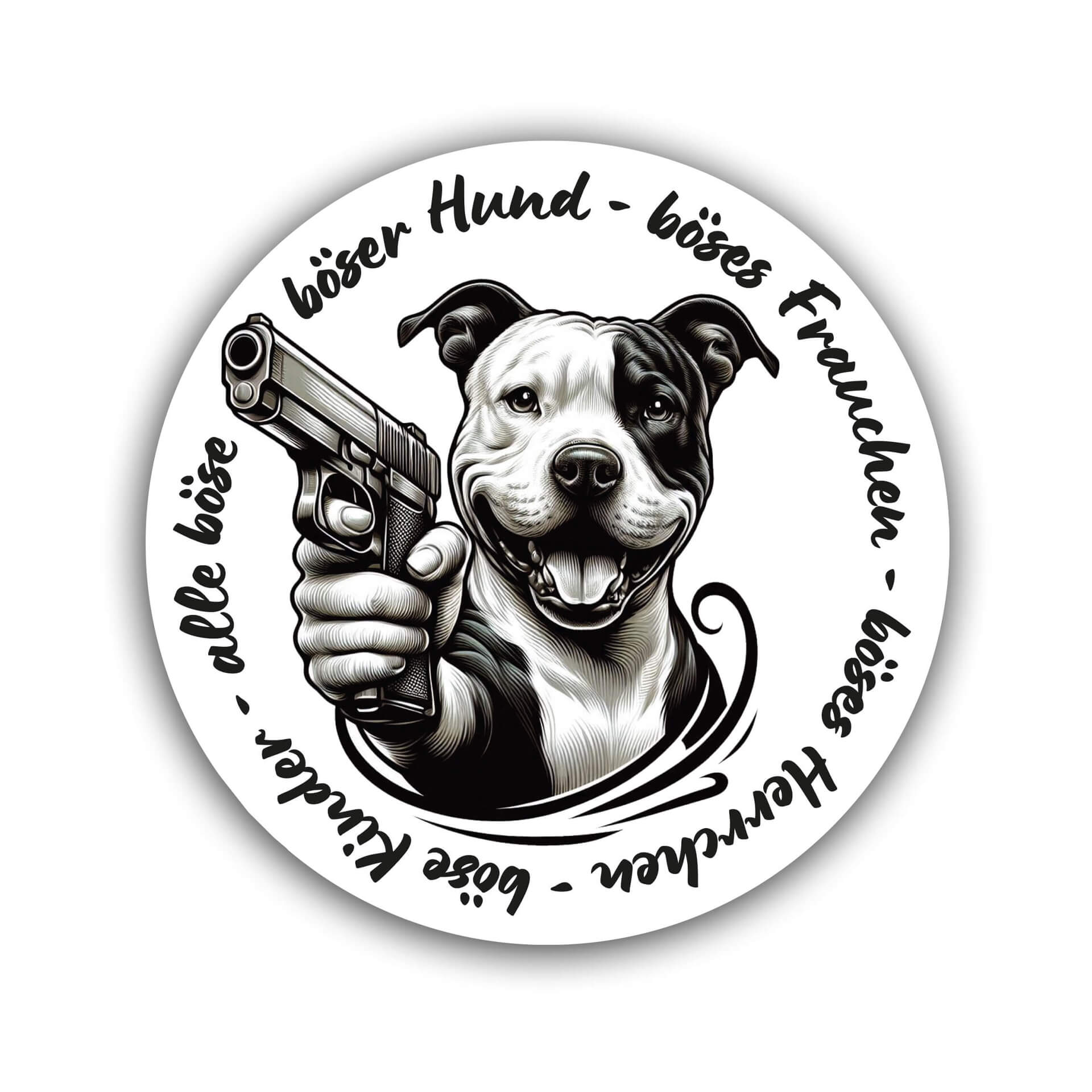 Staffordshire Bullterrier Aufkleber "B006"