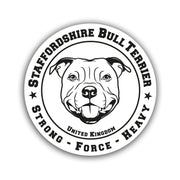 Staffordshire Bullterrier Aufkleber "B008"