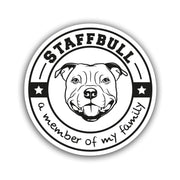 Staffordshire Bullterrier Aufkleber "B009"