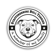 Staffordshire Bullterrier Aufkleber "B010"