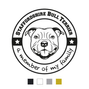 Staffordshire Bullterrier Aufkleber "A003"