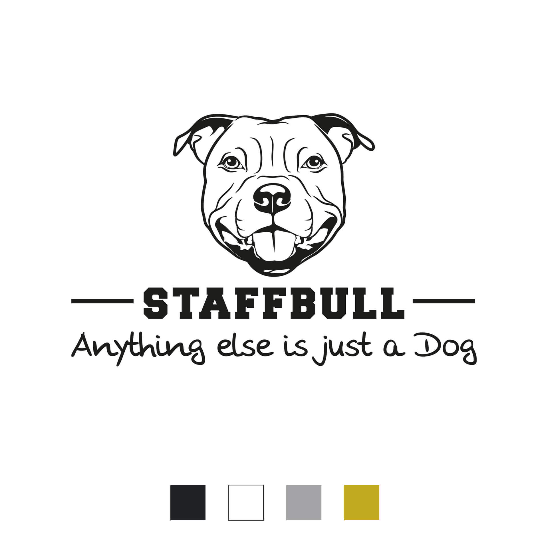 Staffordshire Bullterrier Aufkleber "A006"