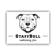 Staffordshire Bullterrier Schild "002"