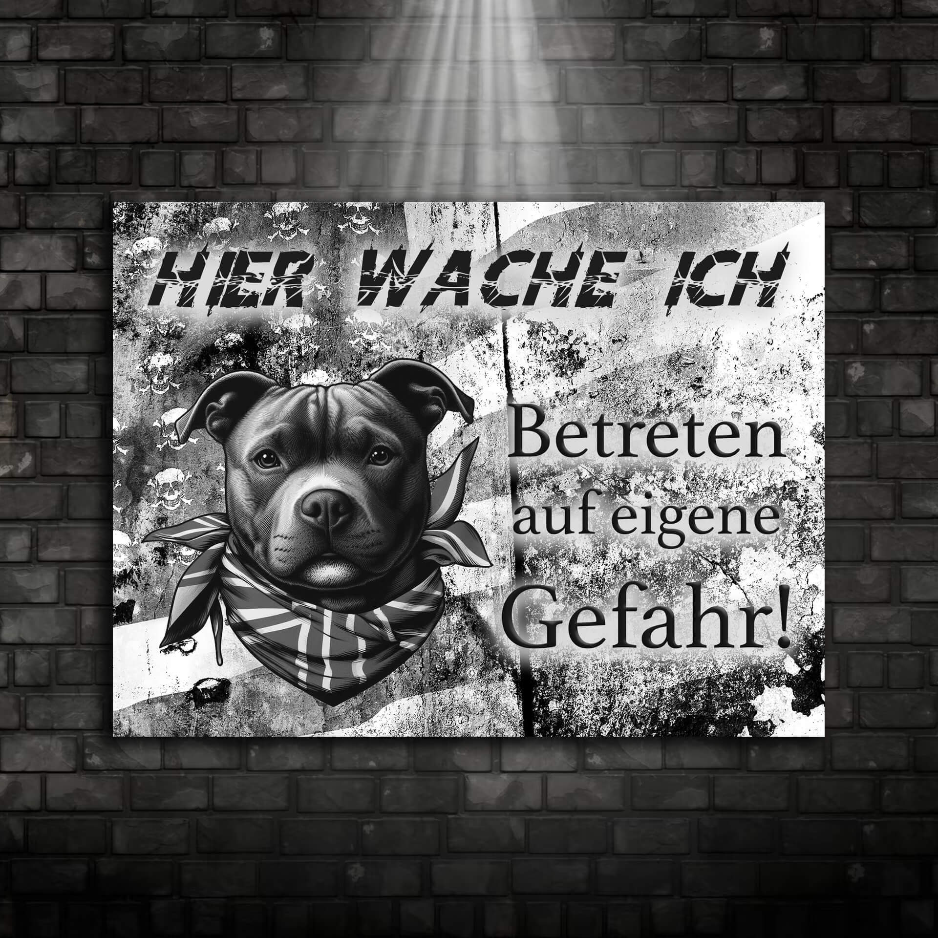 Staffordshire Bullterrier Schild "004"