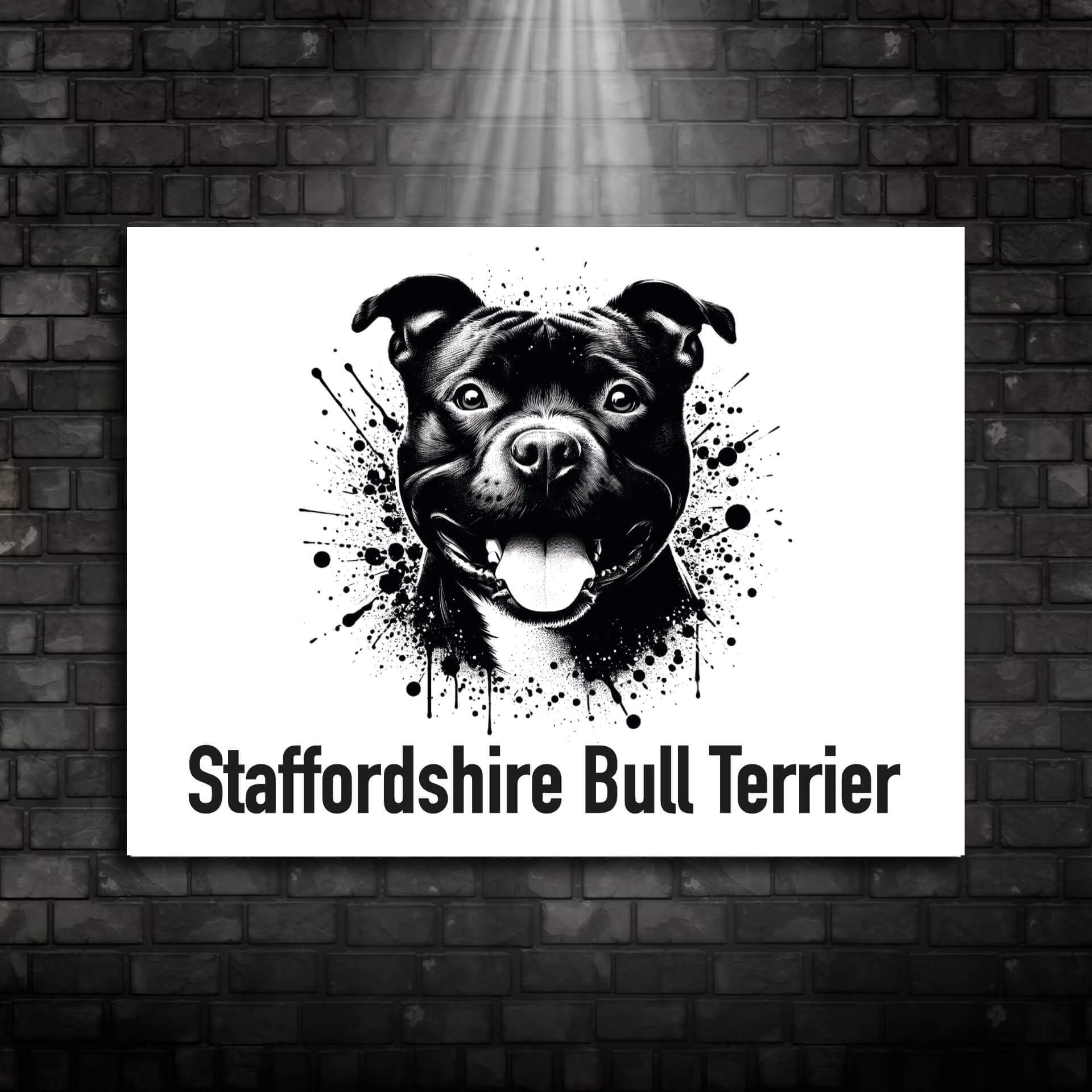 Staffordshire Bullterrier Schild "006"
