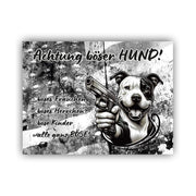 Staffordshire Bullterrier Schild "007"