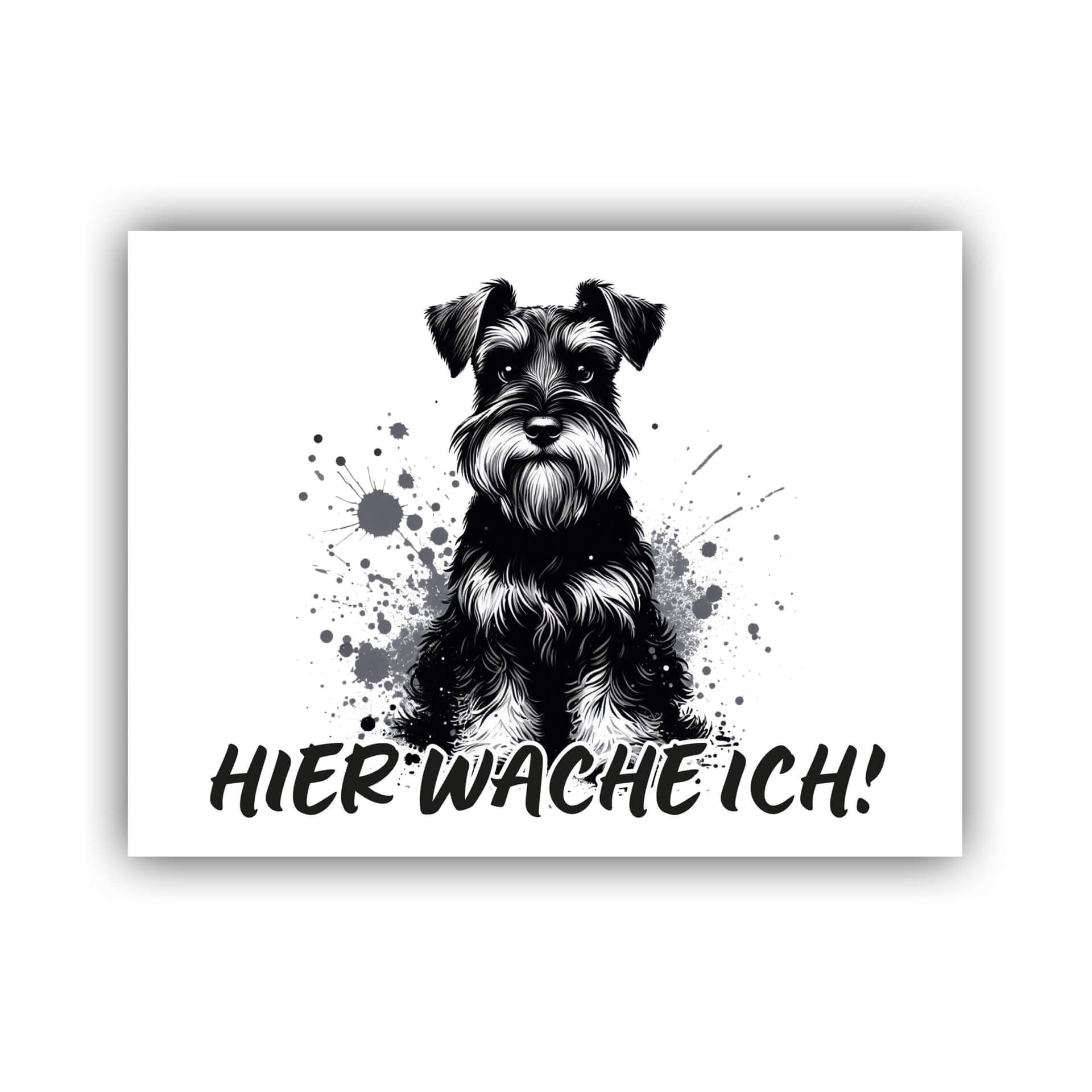 Zwergschnauzer Schild "001"