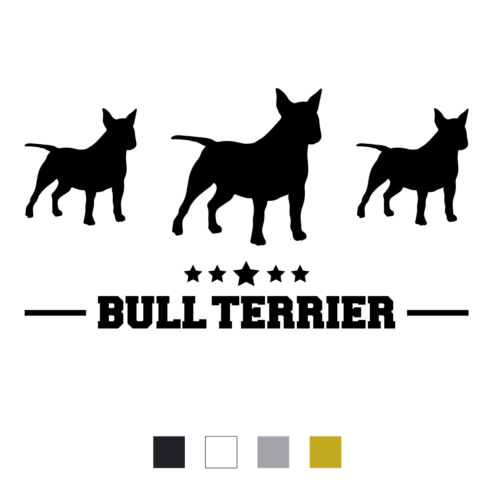 Bullterrier Aufkleber Bull