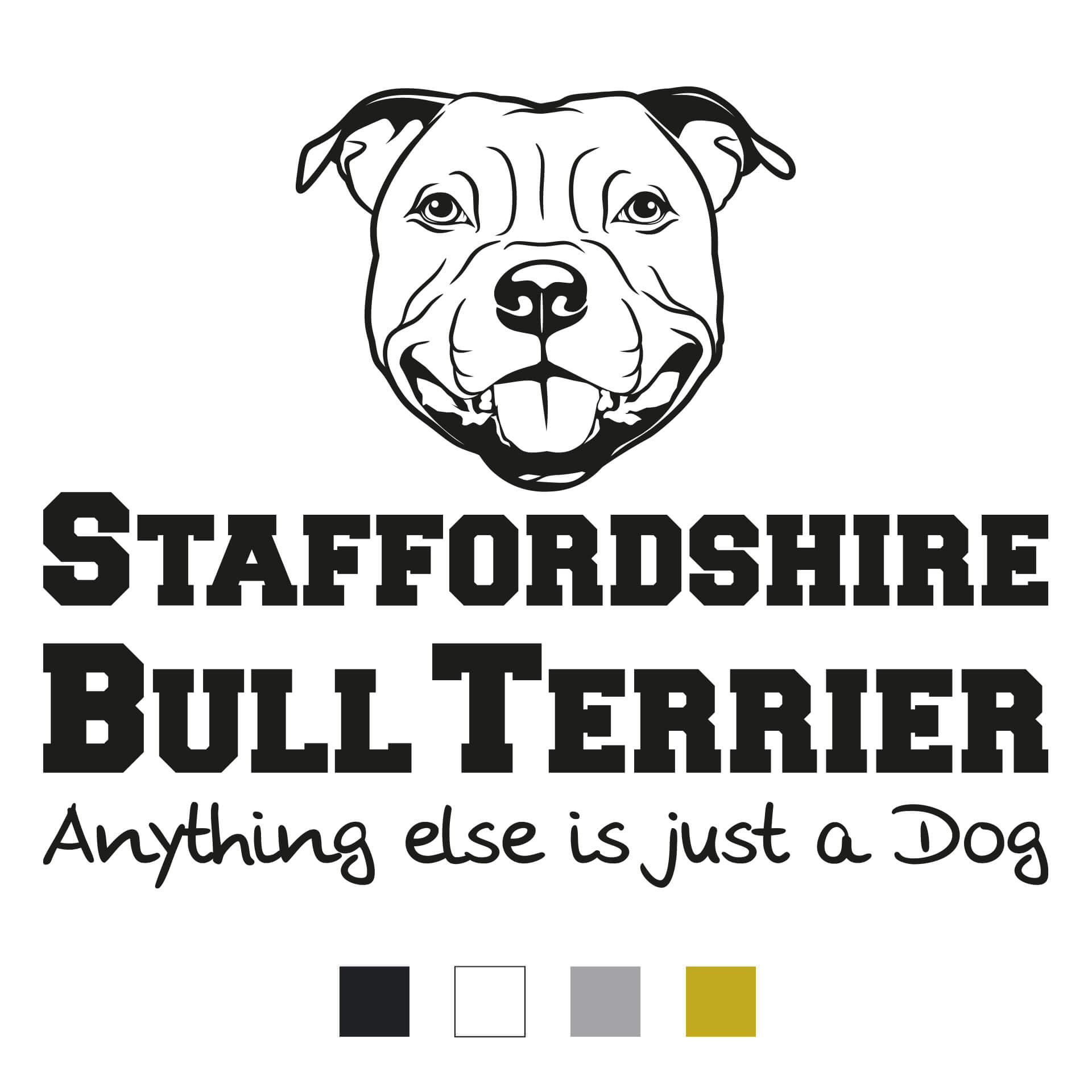 Staffordshire Bullterrier Aufkleber Any