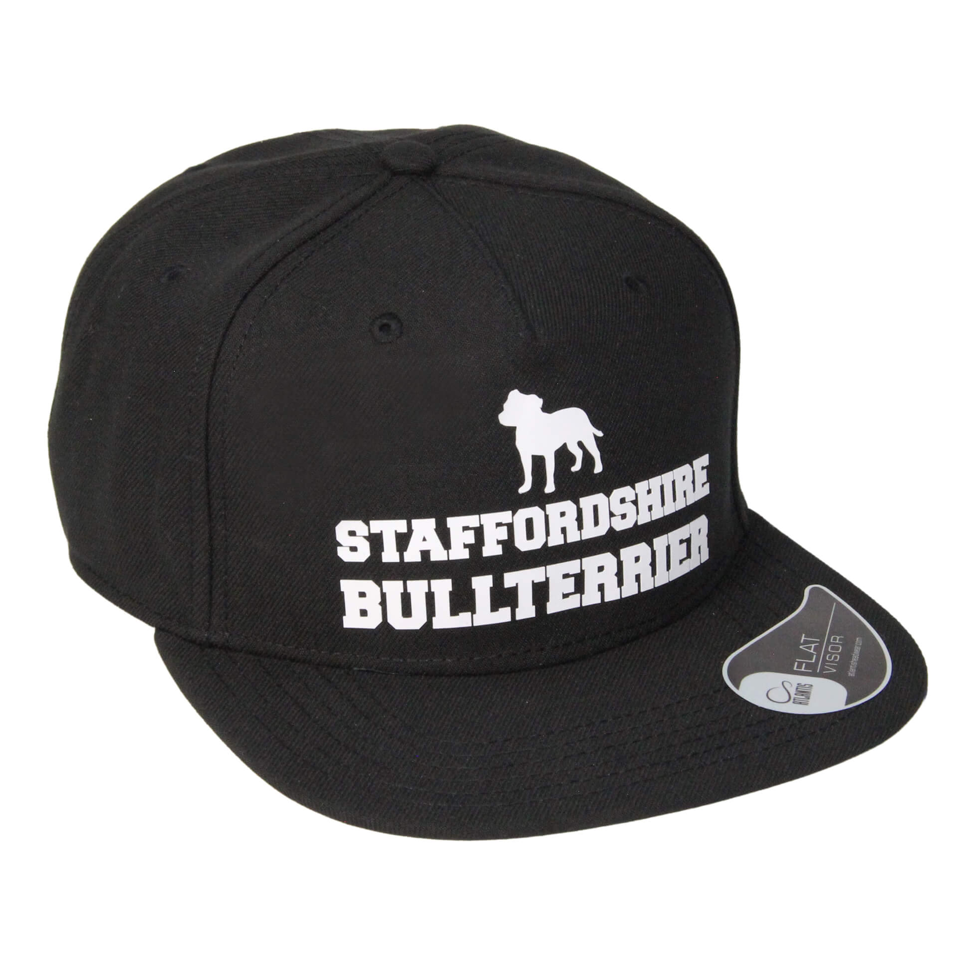 Staffordshire Bullterrier Cap Tag schwarz rechts