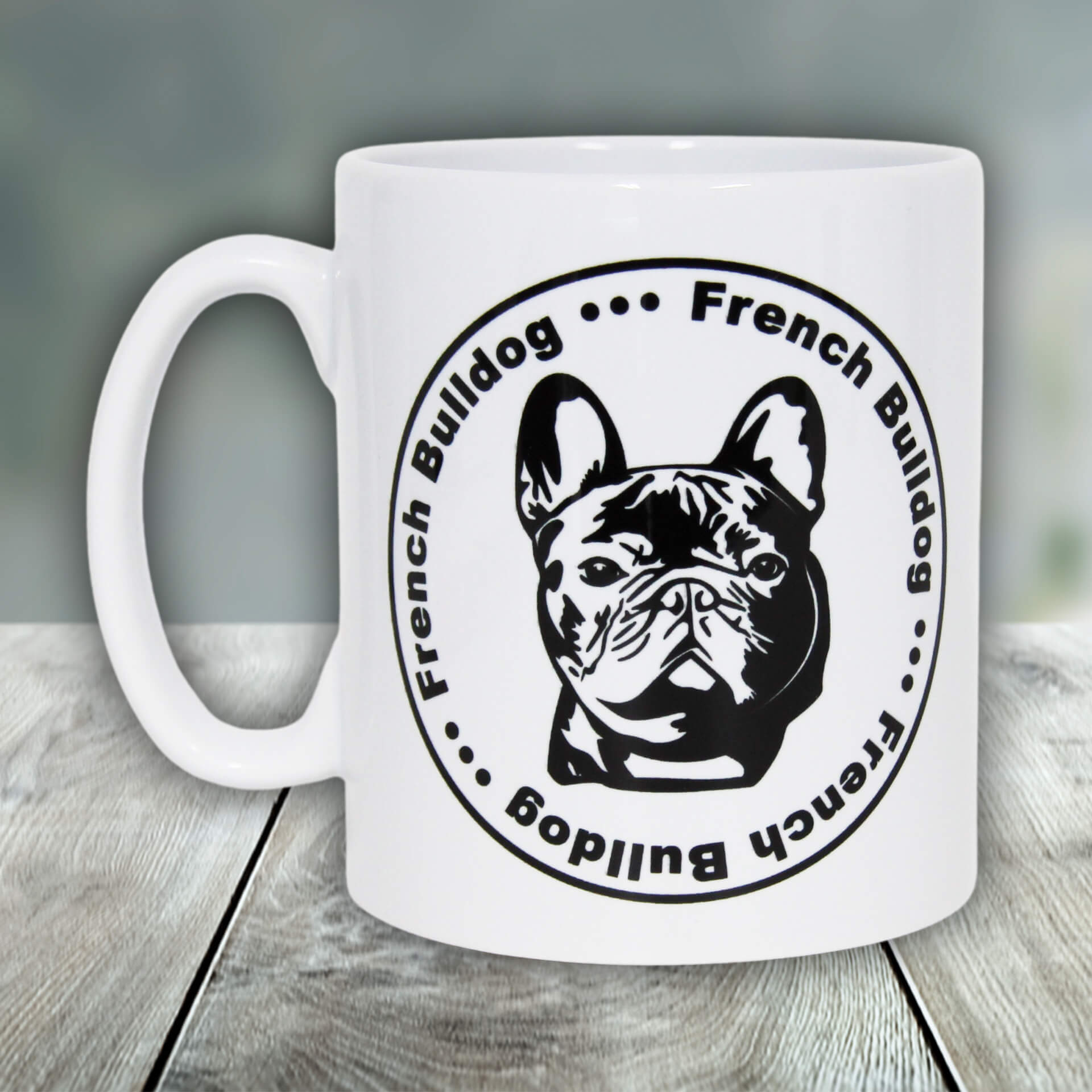 French Bulldog Tasse Logo links