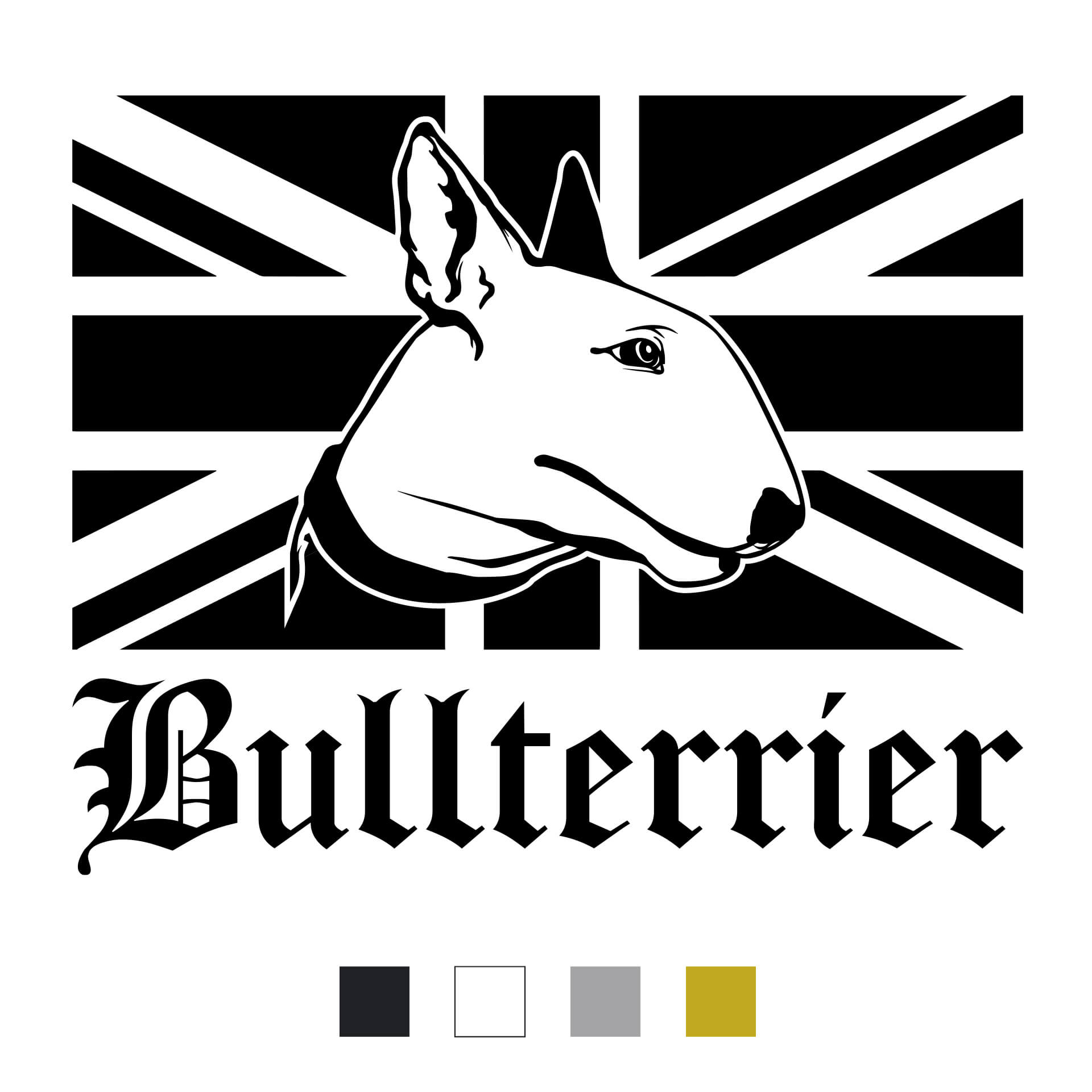 Bullterrier Aufkleber GB