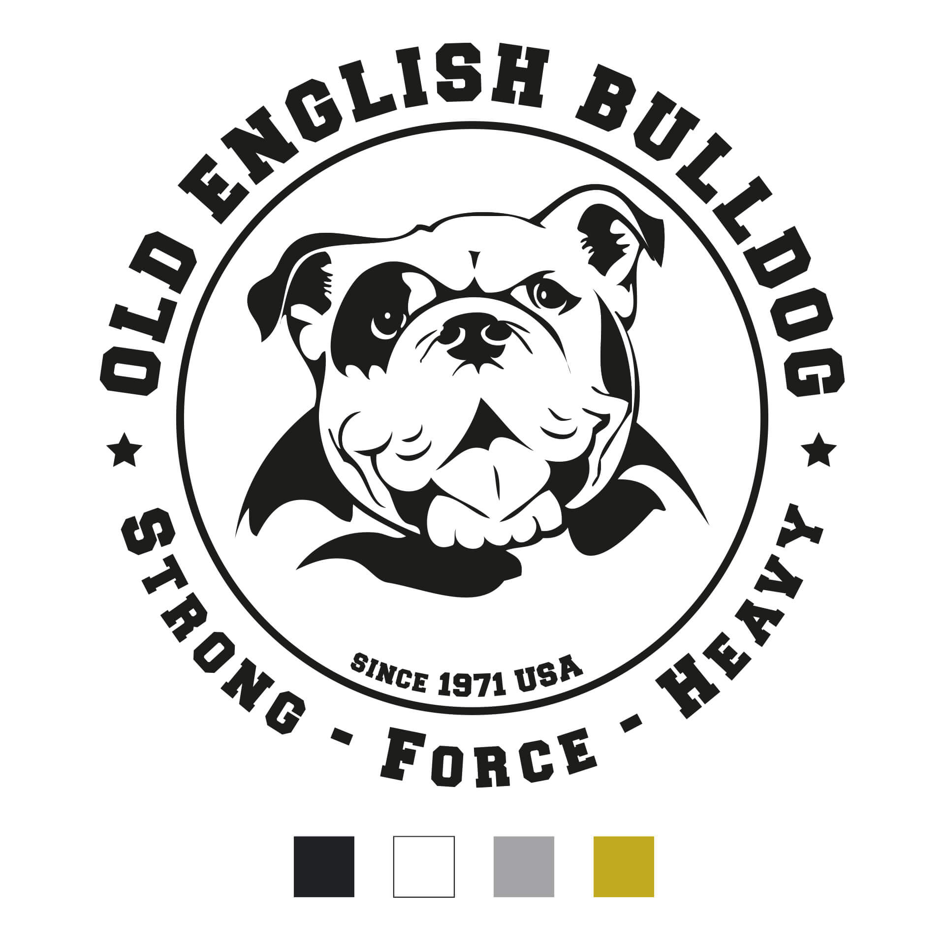 Old English Bulldog Aufkleber SFH