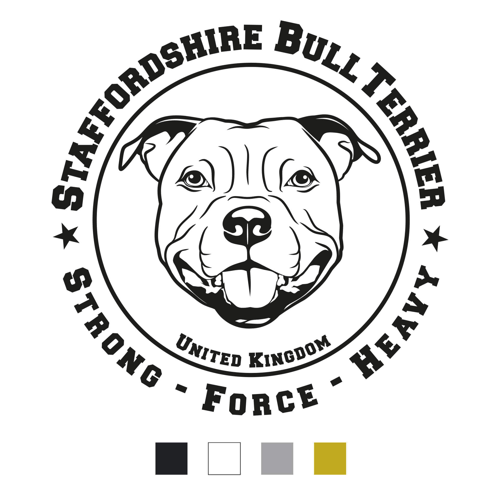 Staffordshire Bullterrier Aufkleber SFH