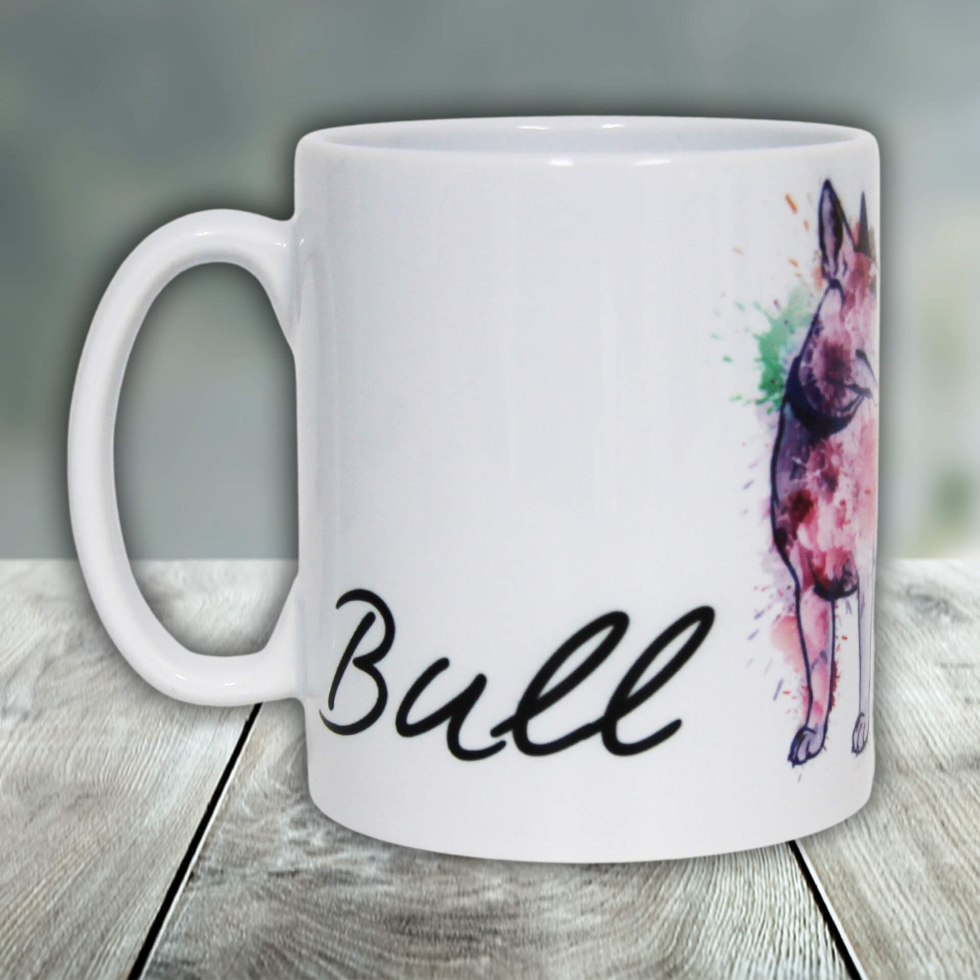 Bullterrier Tasse Colored links