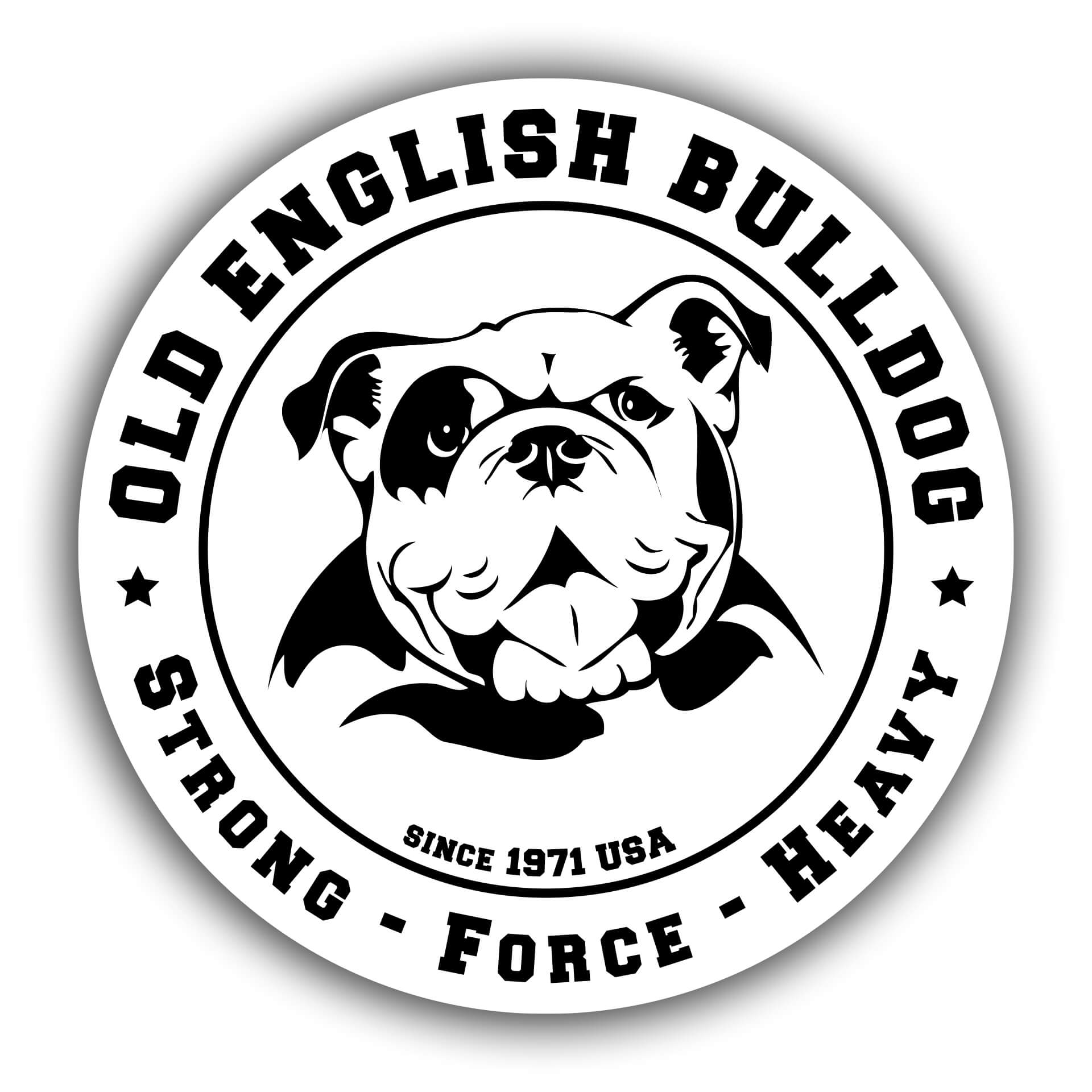 Old English Bulldog Aufkleber SFH Print